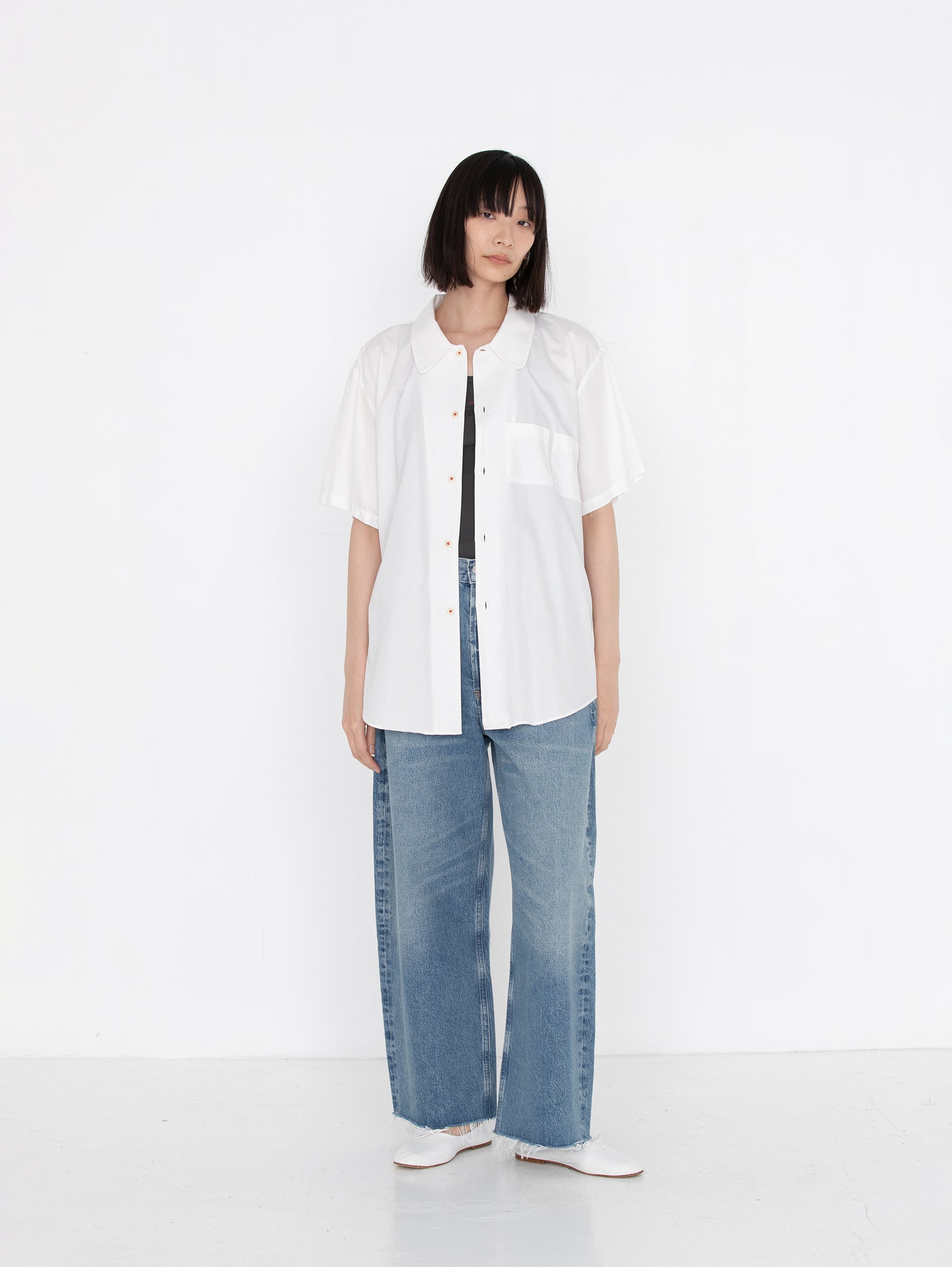 KURO | 100/2 SATIN 60'S S/S SHIRT 964120