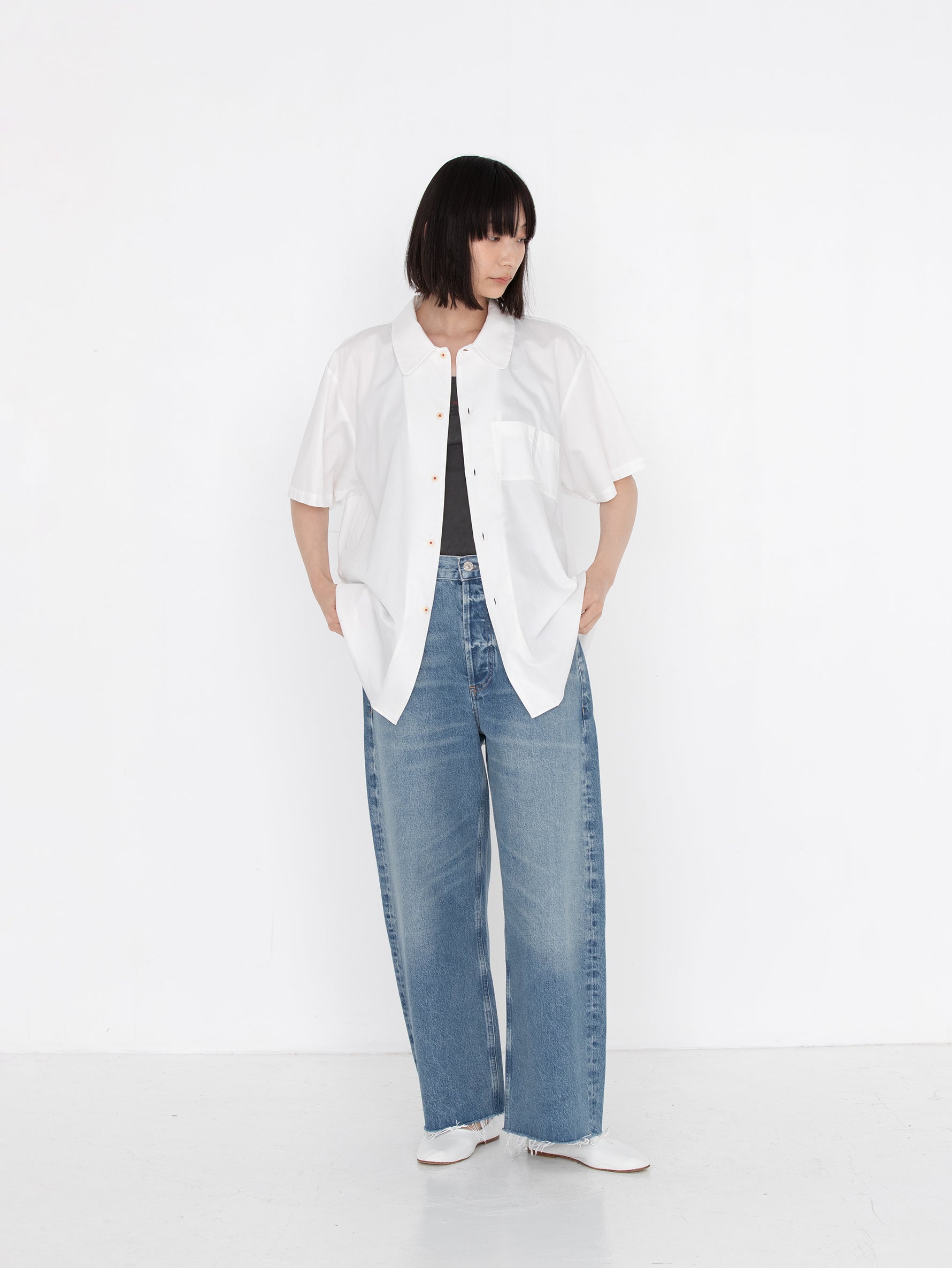 KURO | 100/2 SATIN 60'S S/S SHIRT 964120