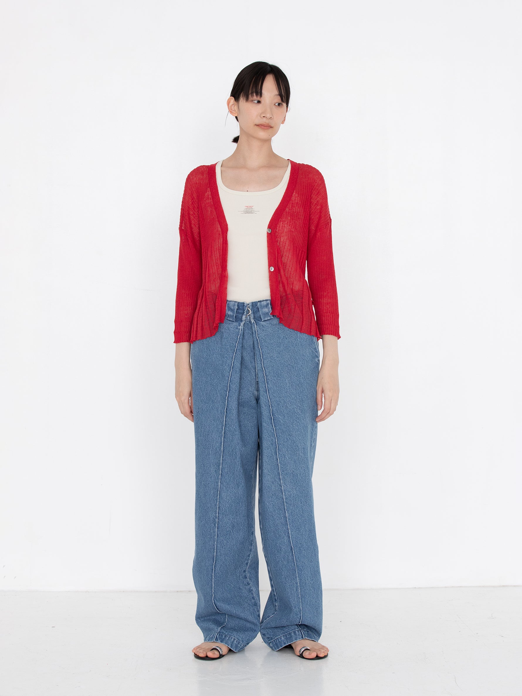 KURO | BIG TUCK DENIM TROUSER 963943