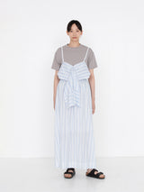enrica | コットンシルクストライプワンピース