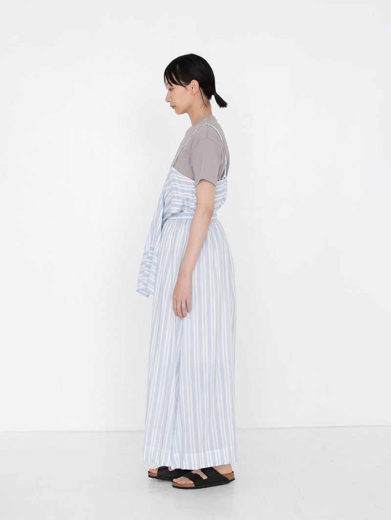 enrica | コットンシルクストライプワンピース