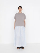 enrica | コットンシルクストライプワンピース