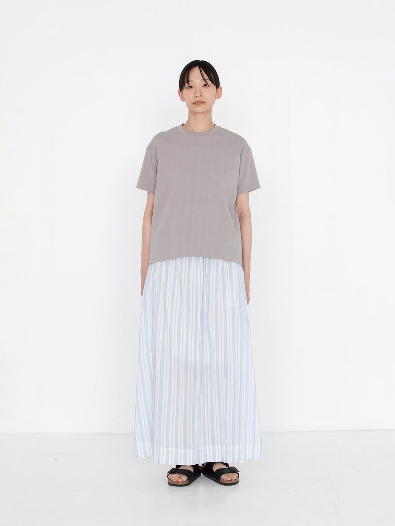 enrica | コットンシルクストライプワンピース