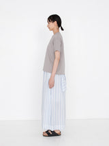 enrica | コットンシルクストライプワンピース
