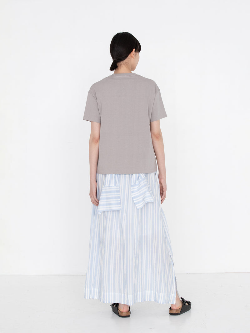 enrica | コットンシルクストライプワンピース