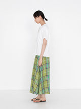 O'NEIL OF DUBLIN | TARTAN GATHER FLARED SKIRT805
