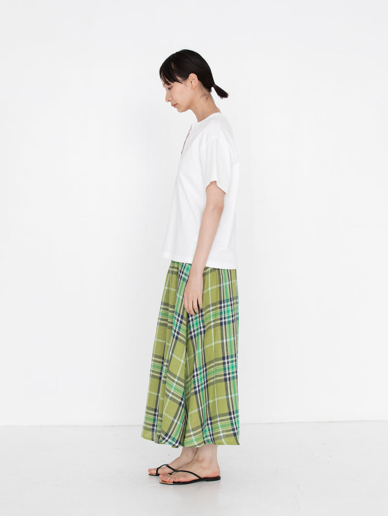O'NEIL OF DUBLIN | TARTAN GATHER FLARED SKIRT805