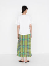 O'NEIL OF DUBLIN | TARTAN GATHER FLARED SKIRT805