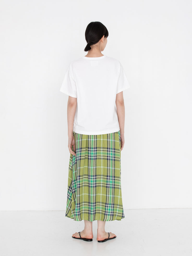 O'NEIL OF DUBLIN | TARTAN GATHER FLARED SKIRT805