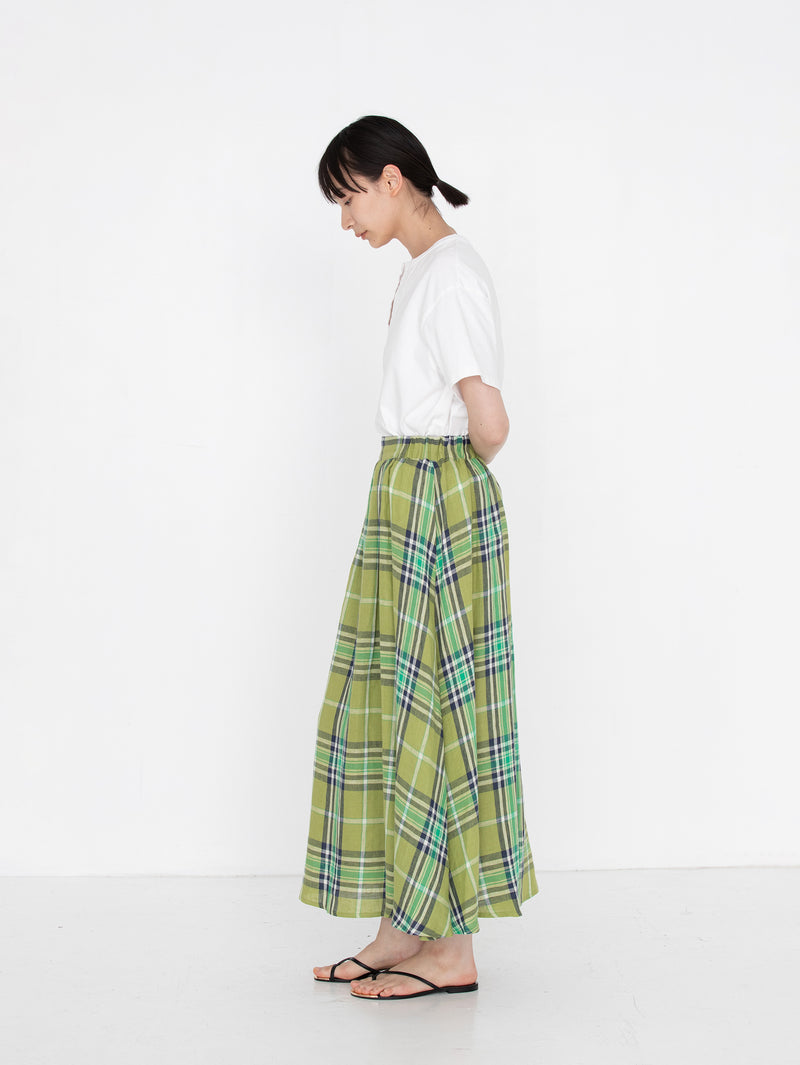 O'NEIL OF DUBLIN | TARTAN GATHER FLARED SKIRT805