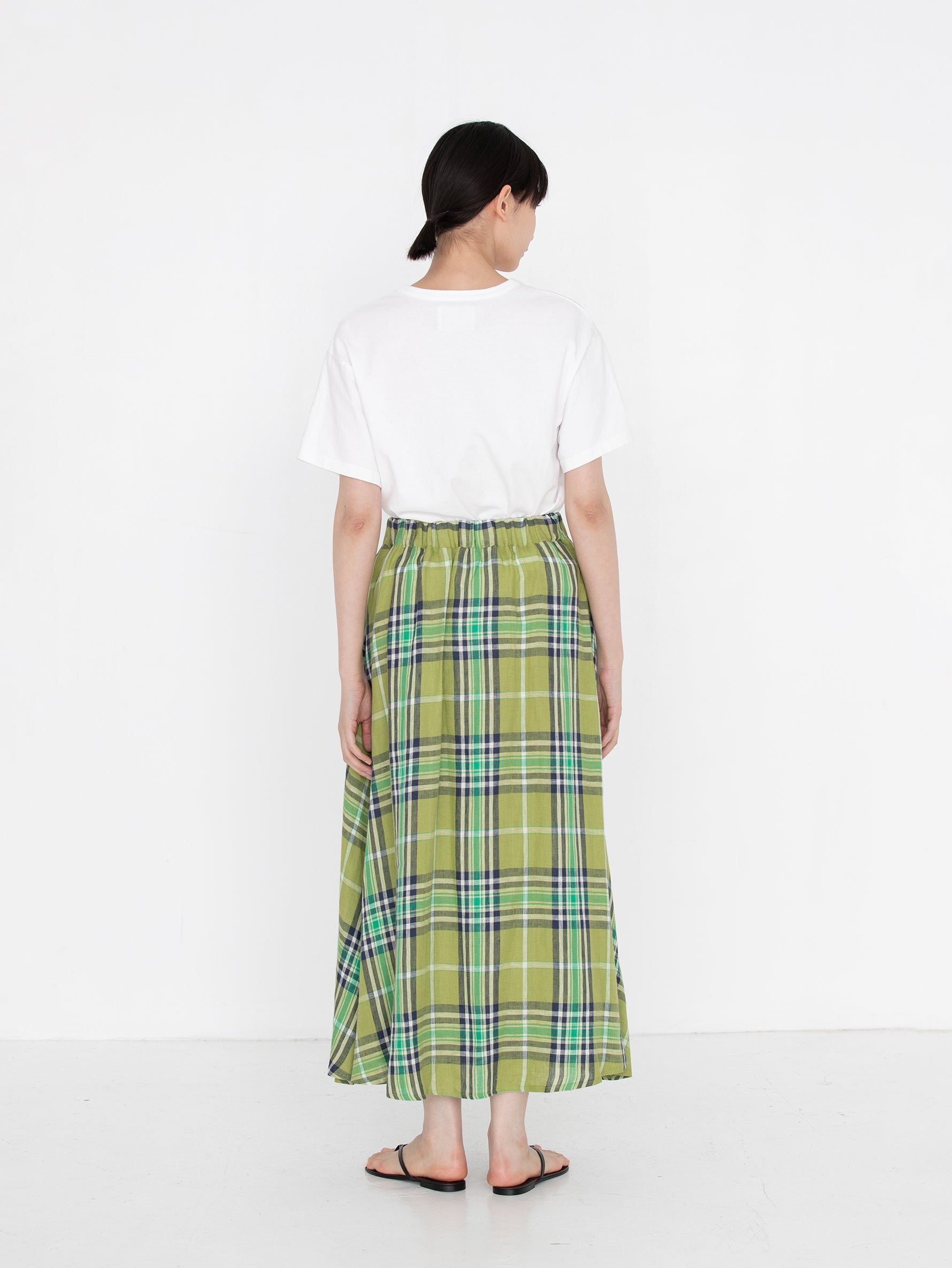 O'NEIL OF DUBLIN | TARTAN GATHER FLARED SKIRT805