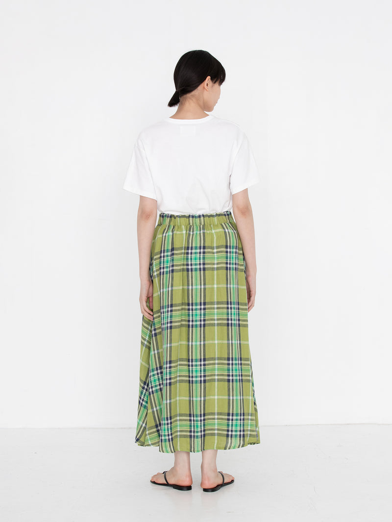 O'NEIL OF DUBLIN | TARTAN GATHER FLARED SKIRT805