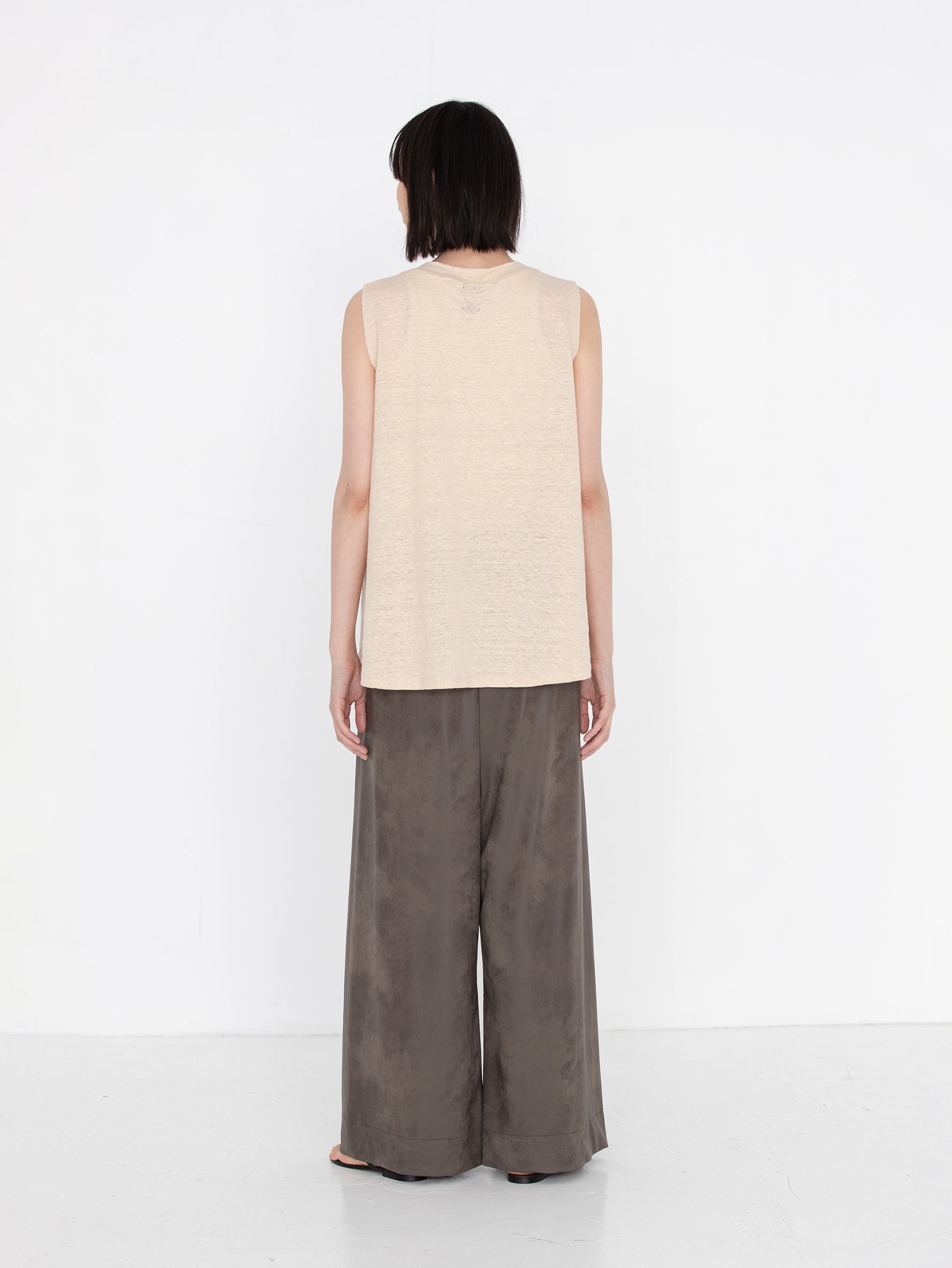 BATONER | NORMANDY LINEN A-LINE NO SLEEVEBN-25SL-057