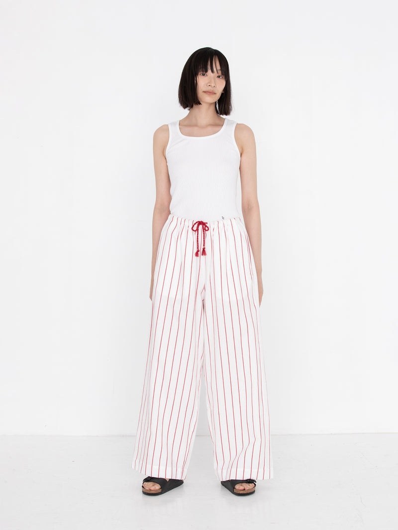 sana | tassel pants (herringbone stripe)