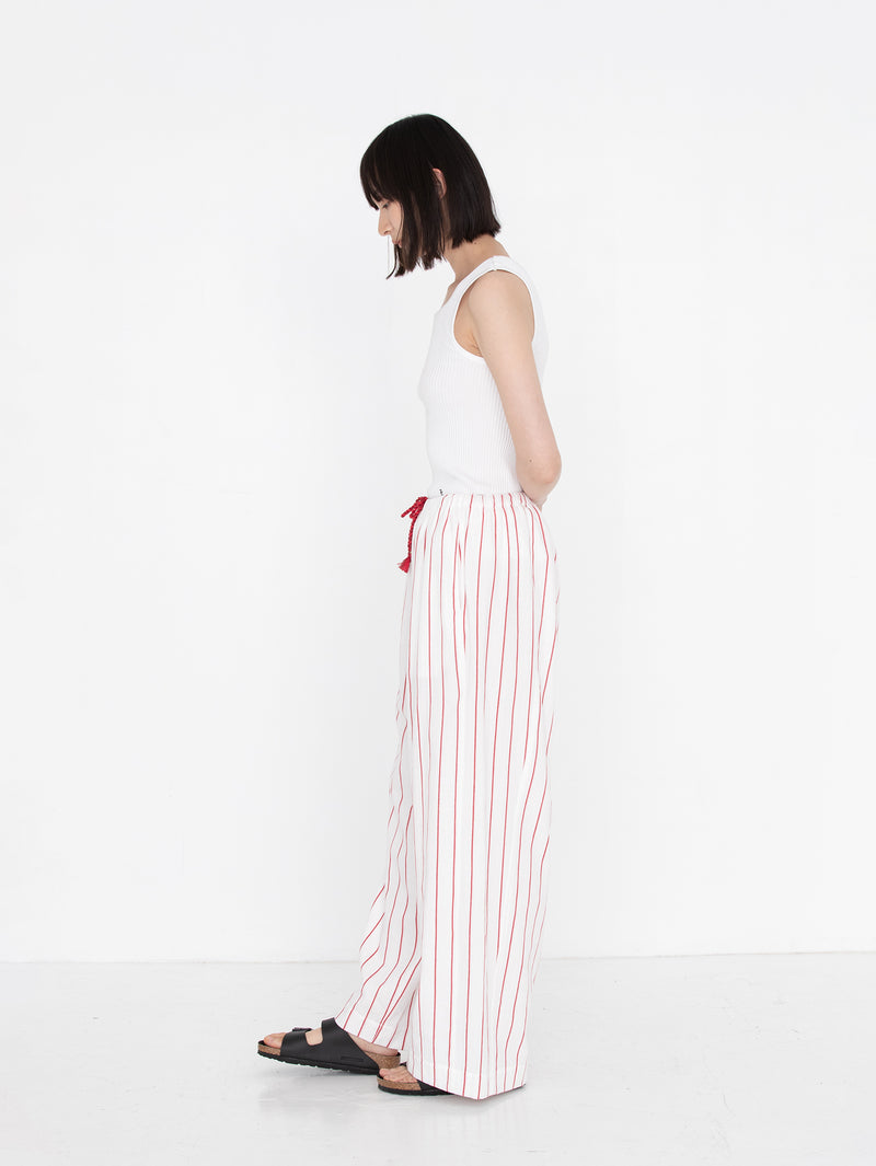 sana | tassel pants (herringbone stripe)