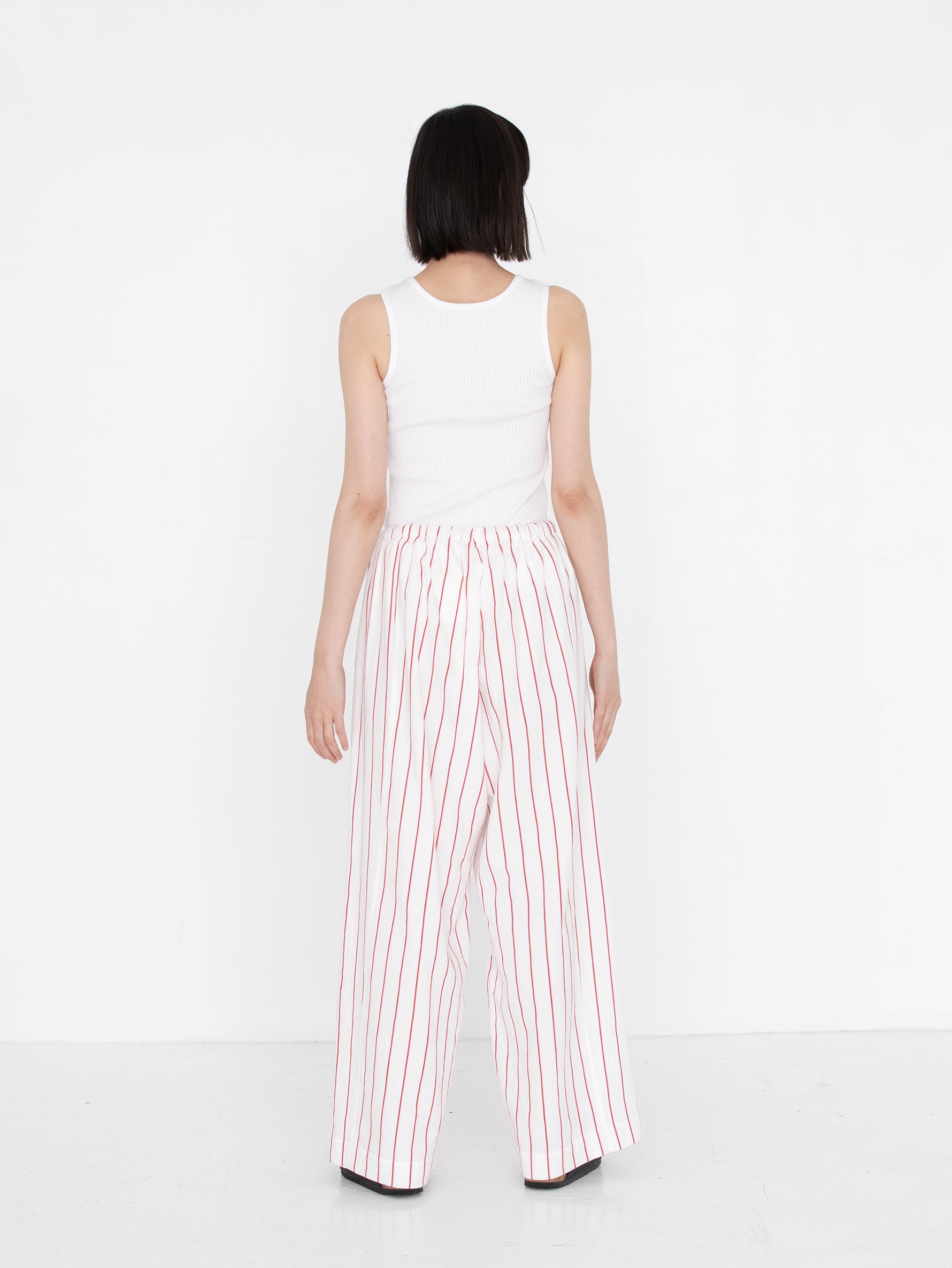 sana | tassel pants (herringbone stripe)