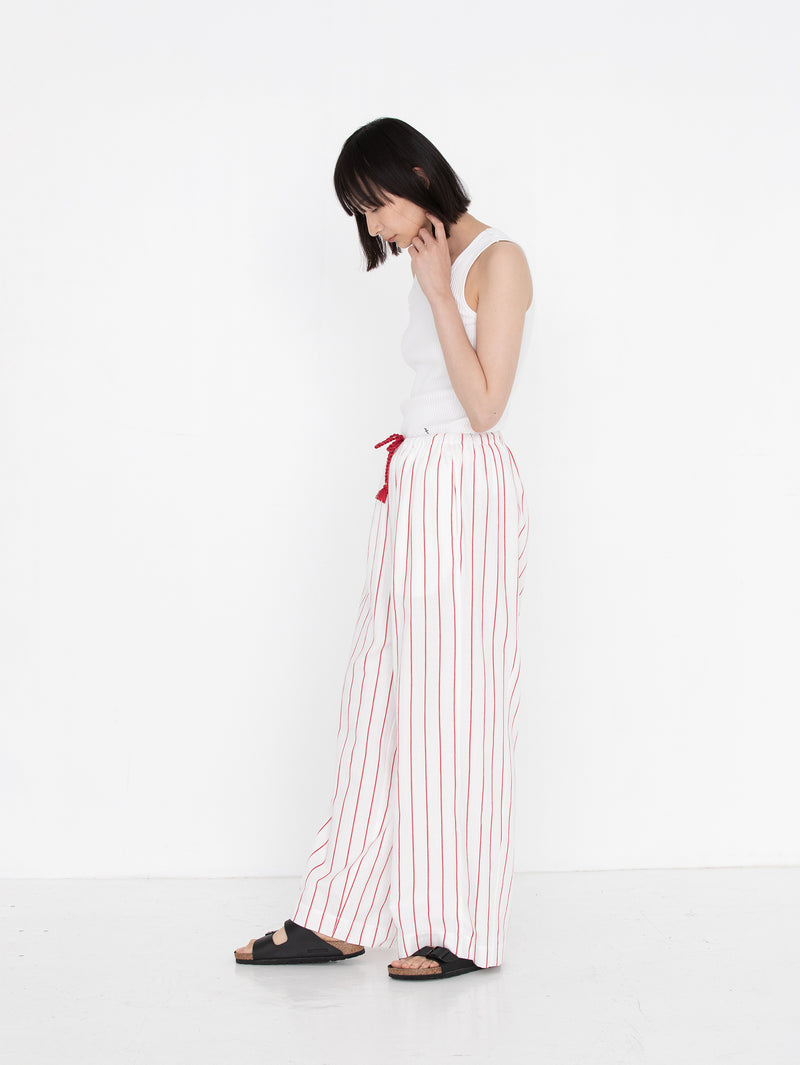 sana | tassel pants (herringbone stripe)