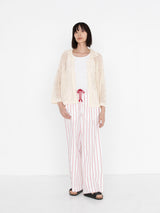 sana | tassel pants (herringbone stripe)