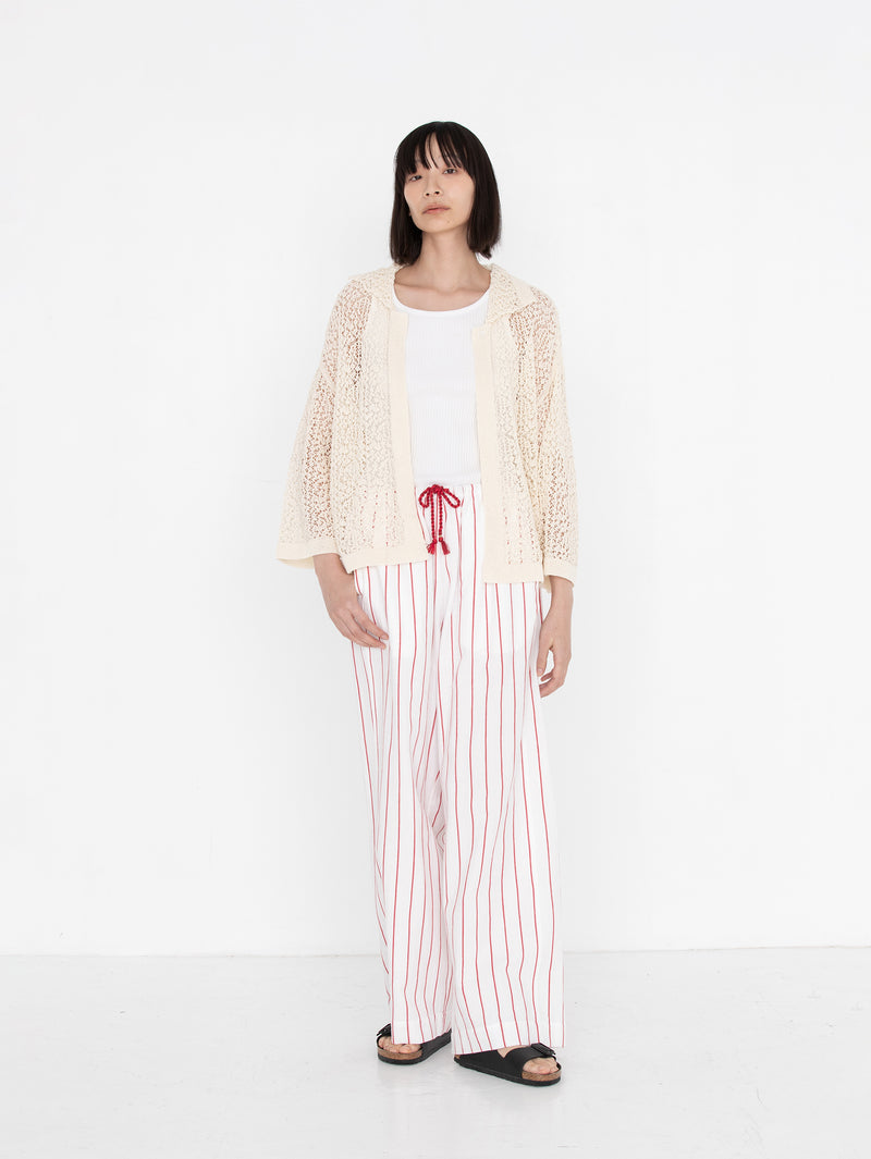 sana | tassel pants (herringbone stripe)