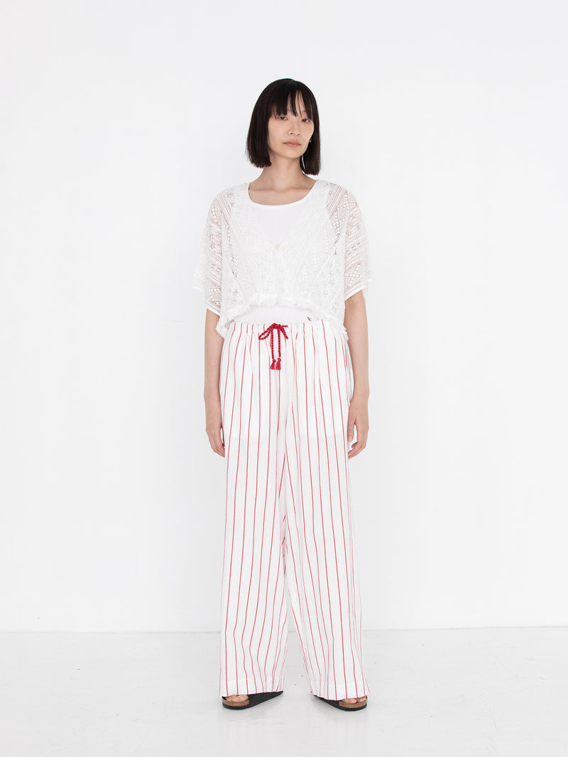 sana | tassel pants (herringbone stripe)