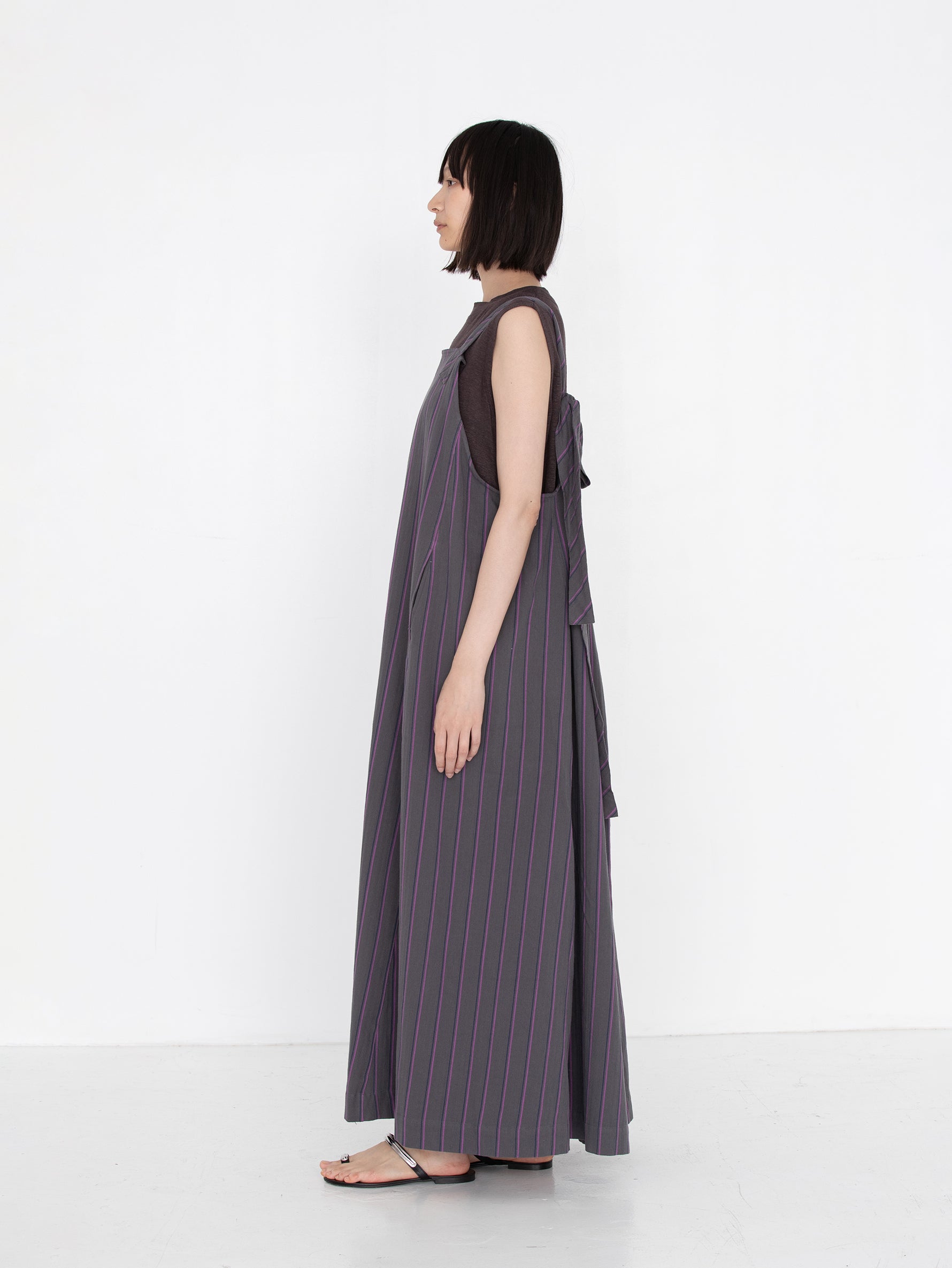 sana | dress (herringbone stripe)