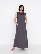 sana | dress (herringbone stripe)