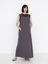 sana | dress (herringbone stripe)