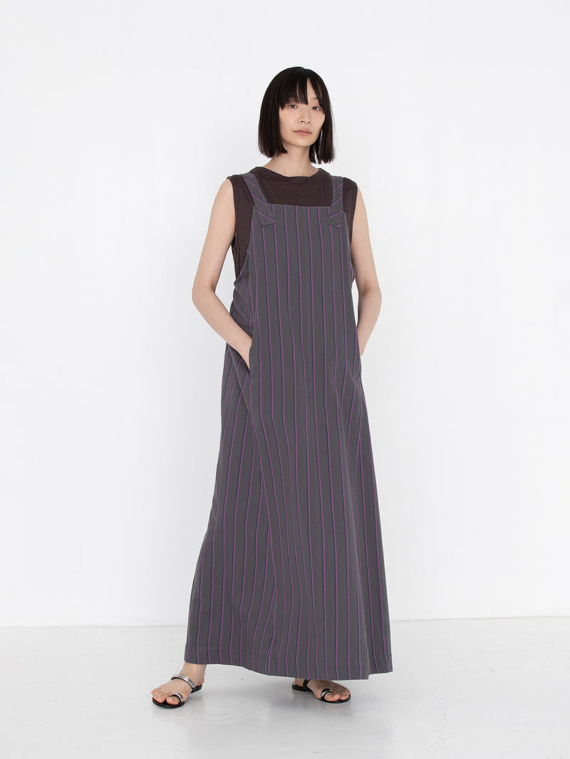 sana | dress (herringbone stripe)