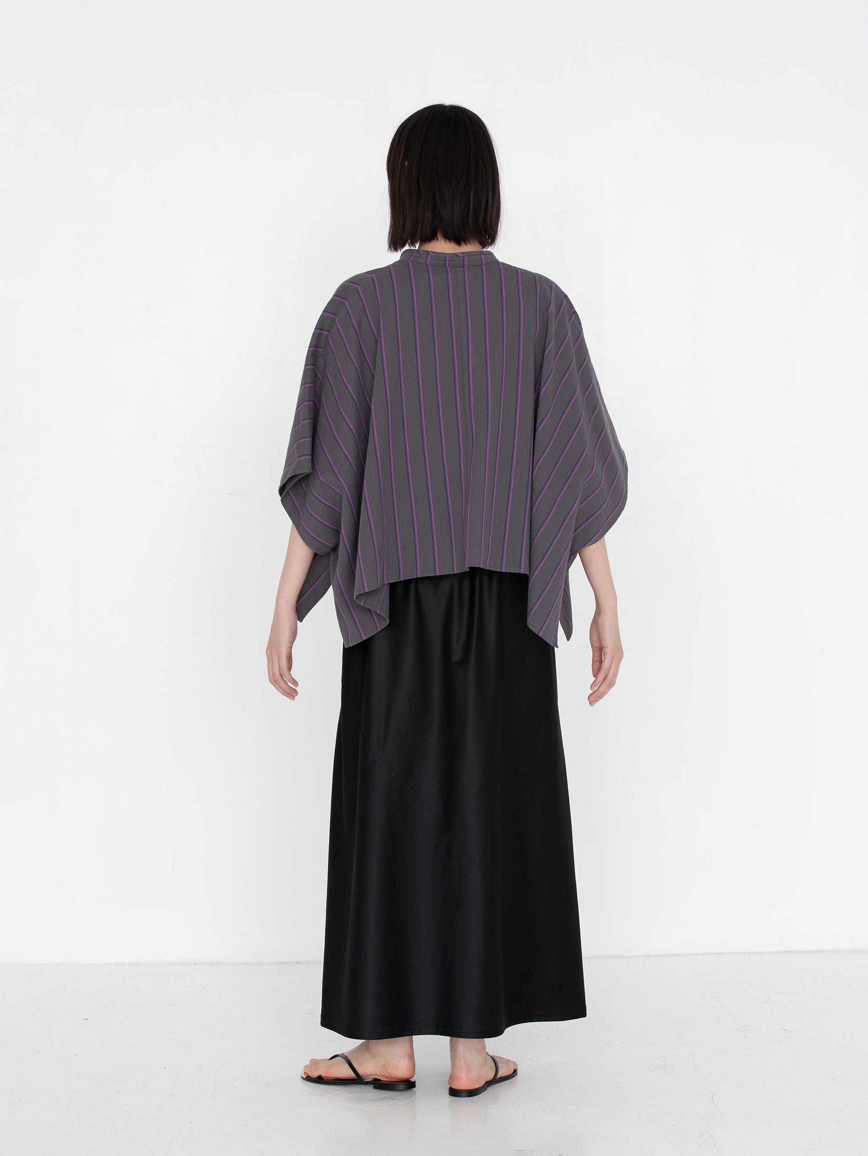 sana | tassel blouse (herringbone stripe)
