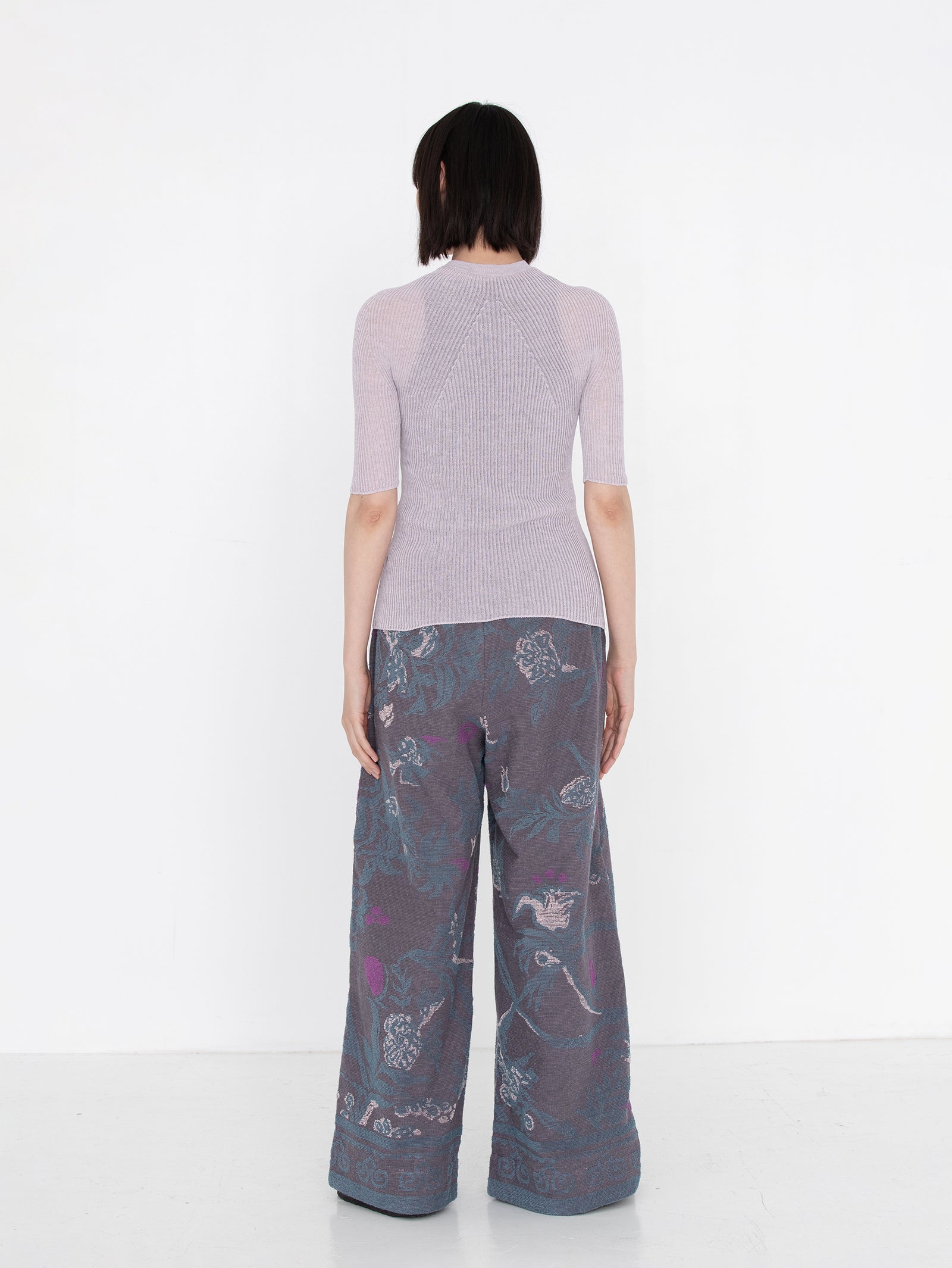 美品✨Rene ルネ パール パフスリーブ ビジュー ボレロ 短丈 濃紺 René