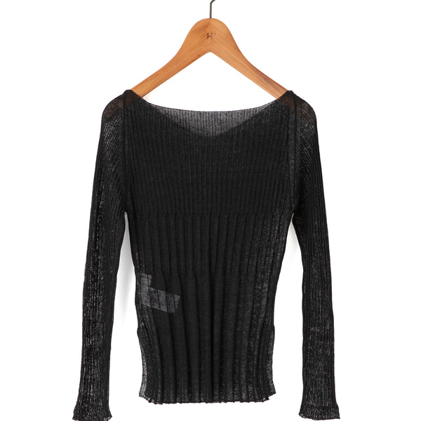 enrica | リネンリブニット2wayプルオーバー – H+HELIOTROPE