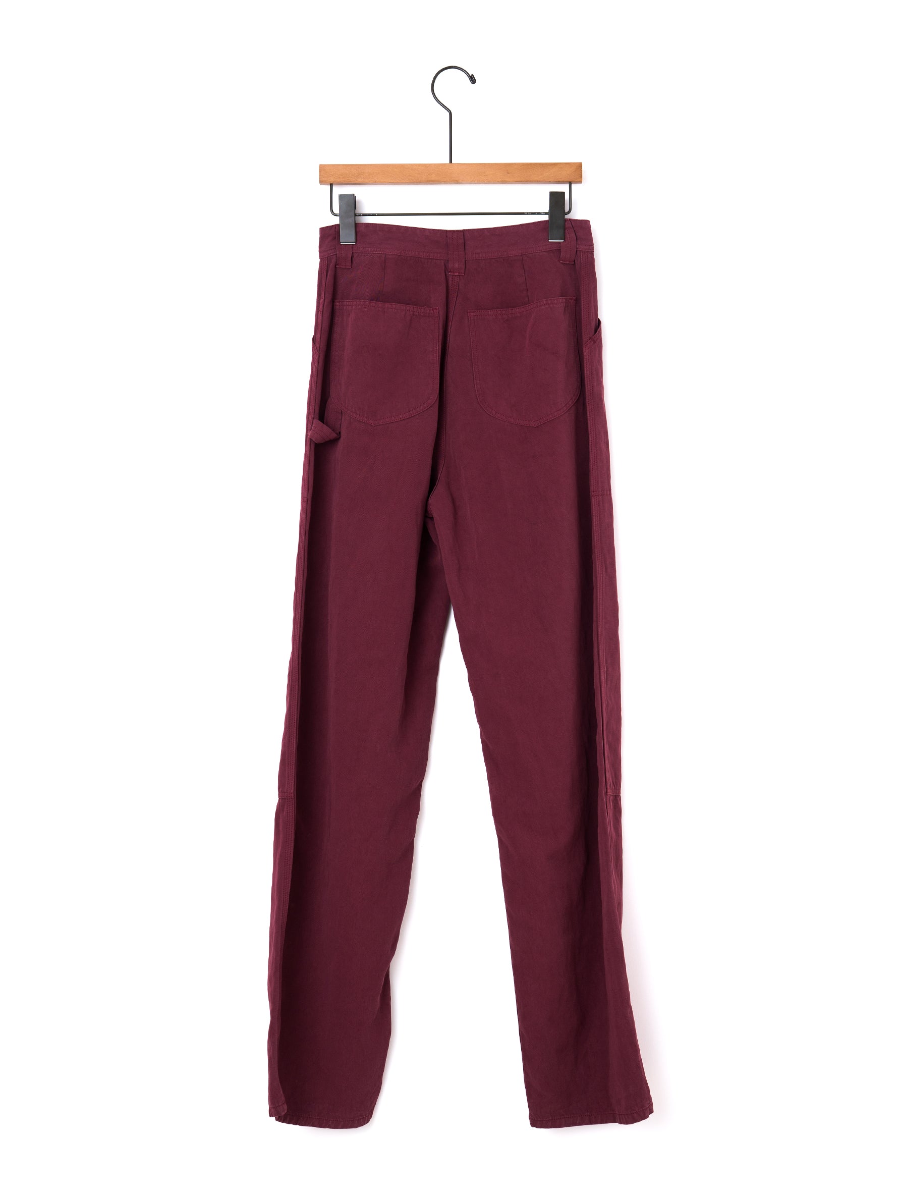 BOWTE | COTTON LINEN BOILE PIECE DYED DOUBLE KNEE PANTS 261-04-0003