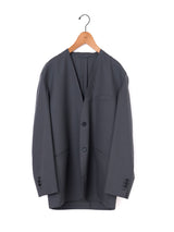 BOWTE | EXTRA FINE WORSTED TOROPICAL COLLARLESS TAILORD JACKET 261-06-0005