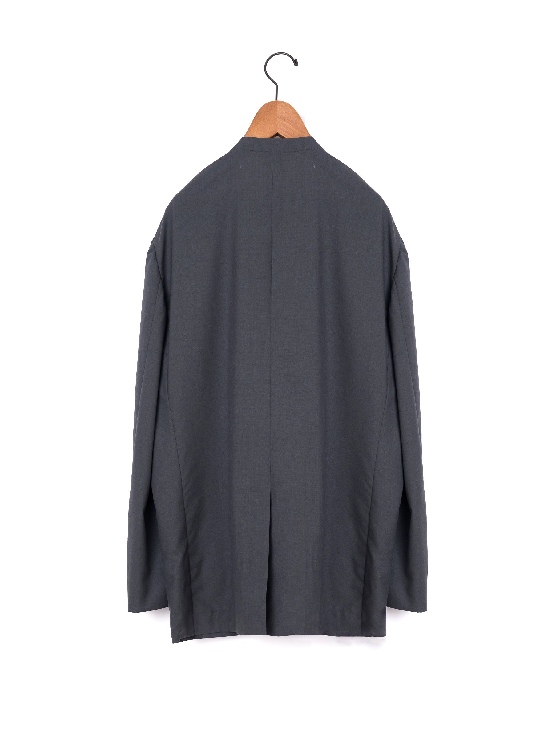 BOWTE | EXTRA FINE WORSTED TOROPICAL COLLARLESS TAILORD JACKET 261-06-0005