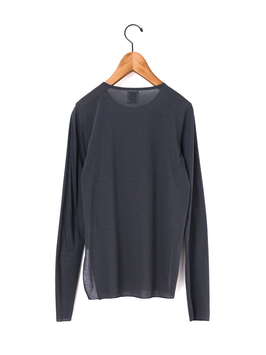 GGG | Side Slit Crew Neck Long Sleeve T  02-01-1854