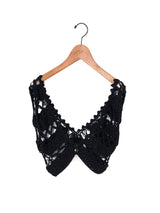 MAYDI | CONEXION Flower crochet stich w/buttons Bra Top(For Women)
