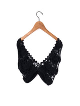 MAYDI | CONEXION Flower crochet stich w/buttons Bra Top(For Women)