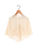 MAYDI | IMAGEN Tatting eith open spaces crochet stitch Cape (For Women)