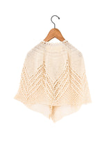 MAYDI | IMAGEN Tatting eith open spaces crochet stitch Cape (For Women)