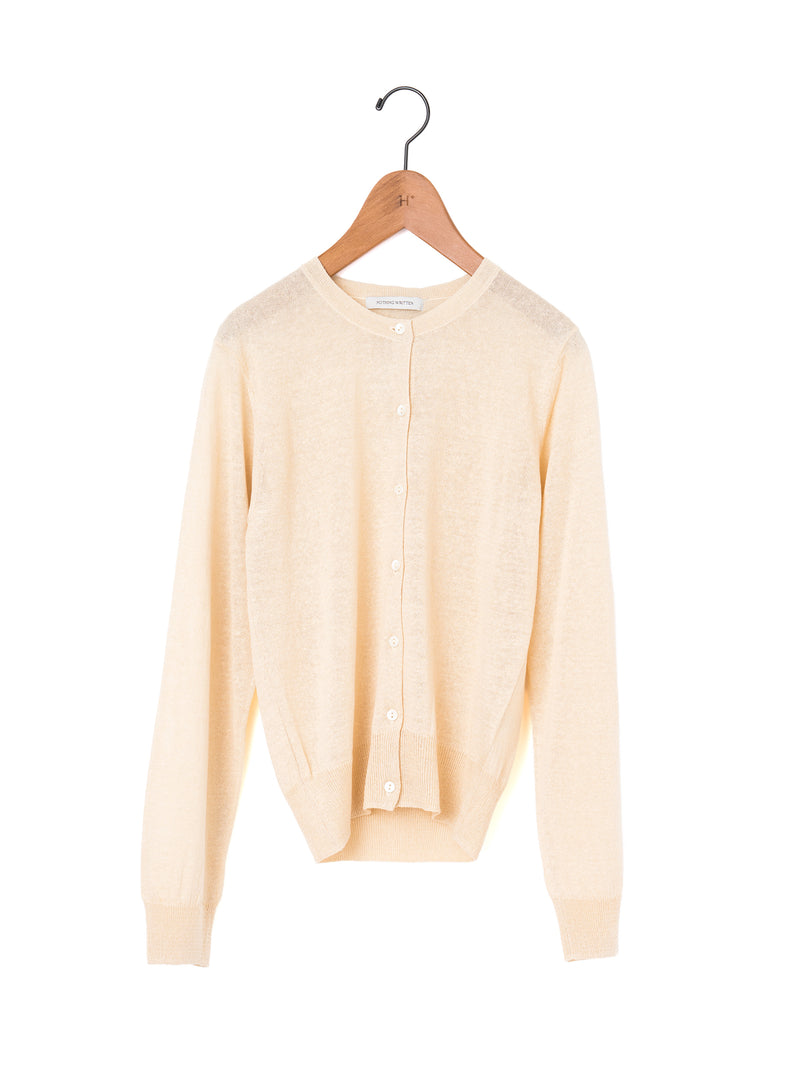 NOTHING WRITTEN | ROLA LINEN CARDIGAN NW26PS-1047 – H+HELIOTROPE
