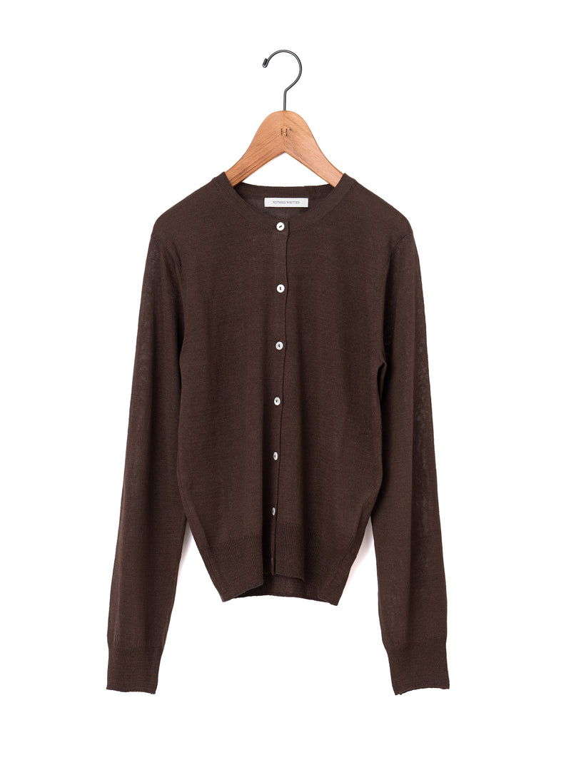 NOTHING WRITTEN | ROLA LINEN CARDIGAN NW26PS-1047 – H+HELIOTROPE