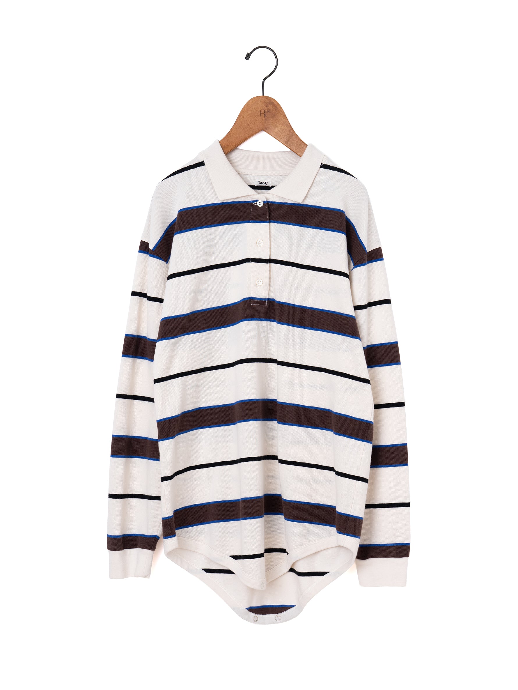 TanC TOKYO | PIQUE BORDER POLO ROMPERS TC26A-008