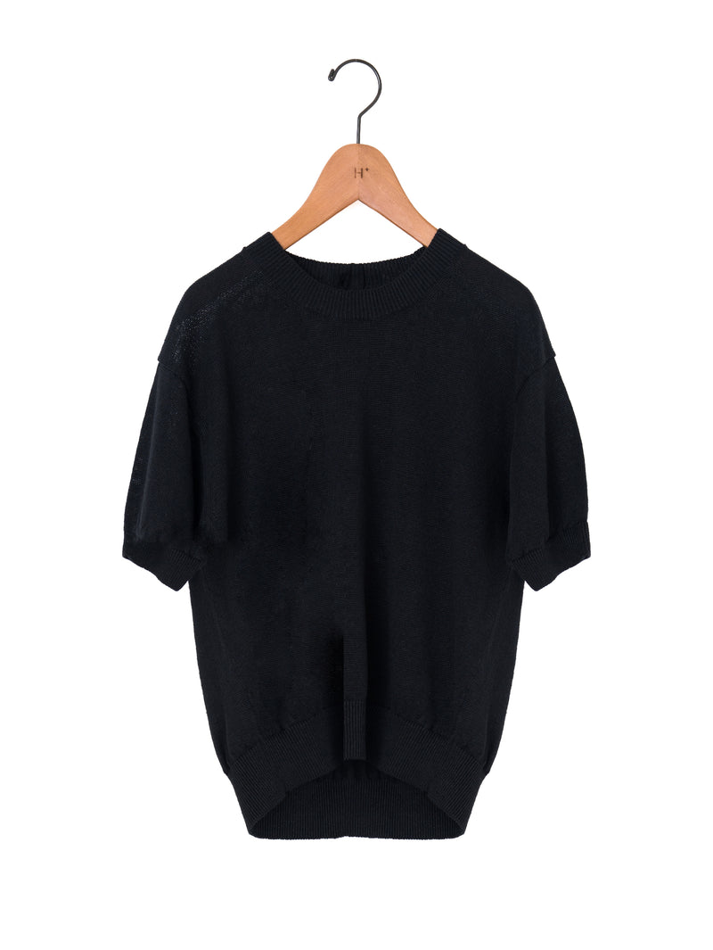 BATONER | WASHED HIGH COUNT LINEN CREW NECK SHORT SLEEVE BN-26SL