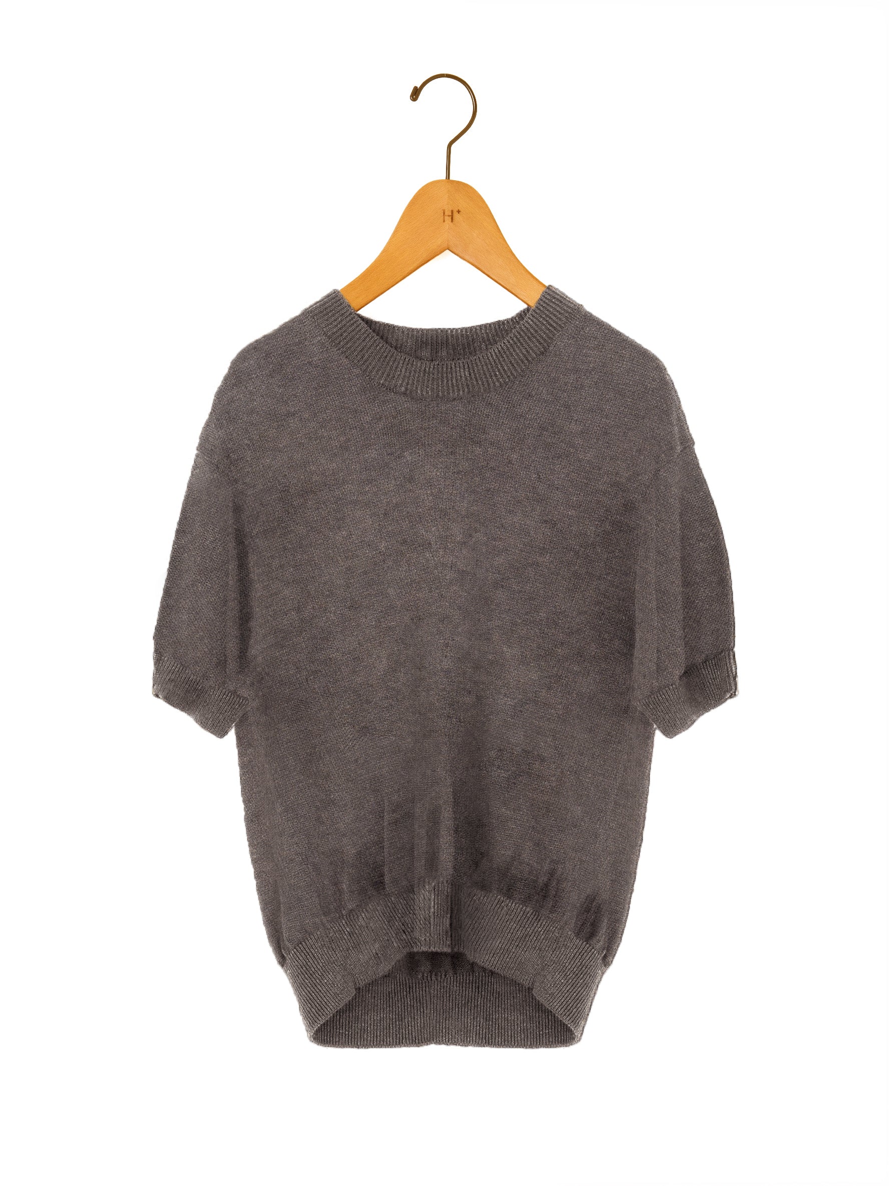 BATONER | WASHED HIGH COUNT LINEN CREW NECK SHORT SLEEVE BN-26SL-016