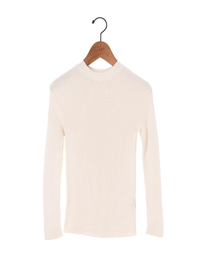 BATONER ベージュ 長袖カットソー　サイズ2 BATONER | CARIBBEAN SEAISLAND COTTON RIBNATURE LONG SLEEVE BN-26SL