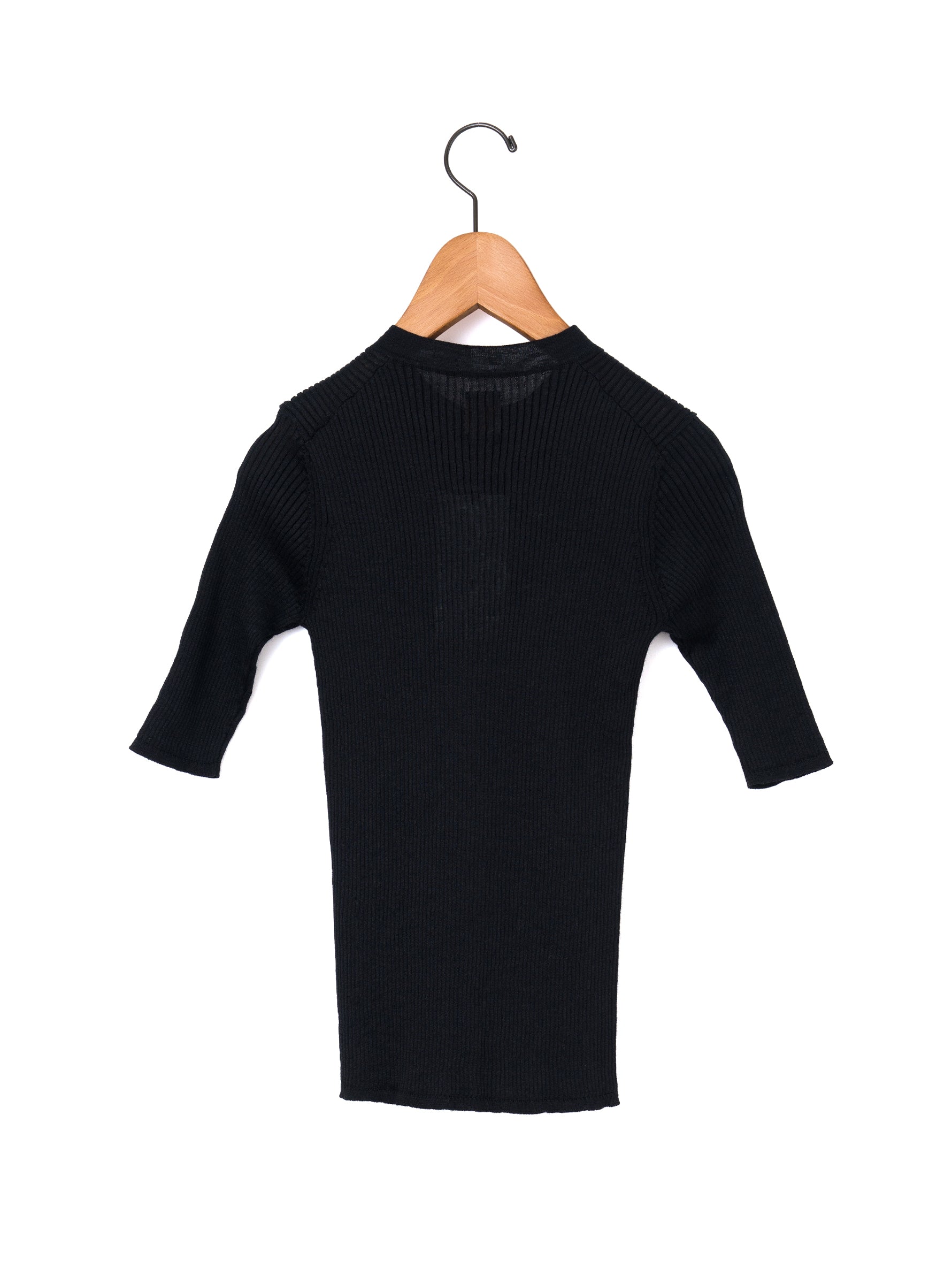 BATONER | CHOMA RIB HENLEY NECK HALF SLEEVE BN-26SL-043