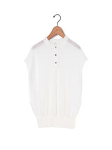 enrica | 襟付きスリーブレストップス KNIT 267