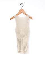 enrica | リネンリブノースリーブニットKNIT 232