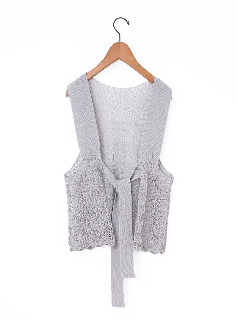 【enrica】2WAYニットベスト　アイボリー enrica | 2WAYニットベスト KNIT 225 – H+HELIOTROPE