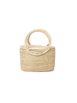 MAYDI | LAGUNA Mini hand-bag circular handles hand-knitted in espartillo fiber from Esteros del lbera(For Women)